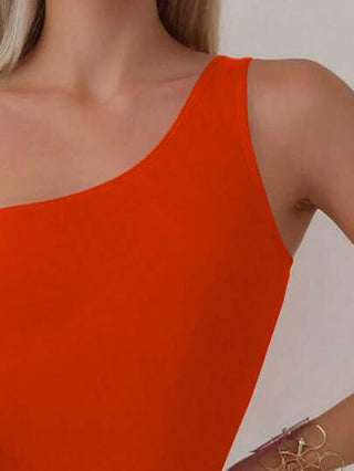 مايوه حريمي قطعة واحدة Swim Basics لباس سباحة قطعة واحدة للنساء بلون واحد