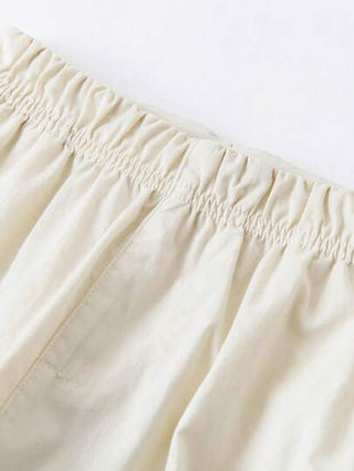 mini bala سروال صيفي للأولاد والبنات خفيف الوزن وصديق للبشرة به سحاب، سروال فوانيس للأطفال الرضع صامد للبعوض