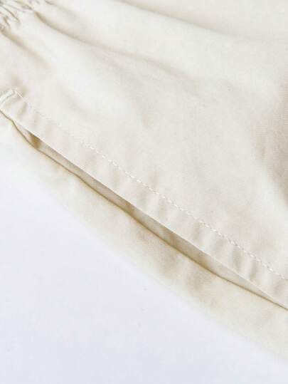 mini bala سروال صيفي للأولاد والبنات خفيف الوزن وصديق للبشرة به سحاب، سروال فوانيس للأطفال الرضع صامد للبعوض