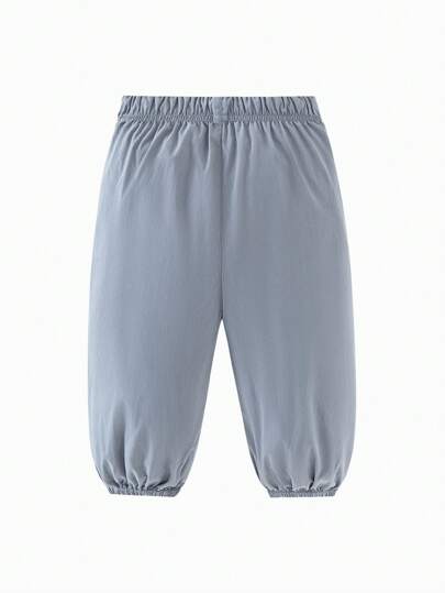 mini bala بناطيل أطفال صيفية للبنين والبنات خفيفة الوزن صديقة للبشرة مزودة بخيط للربط، بناطيل فوانيس للأطفال الرضع تحمي من البعوض