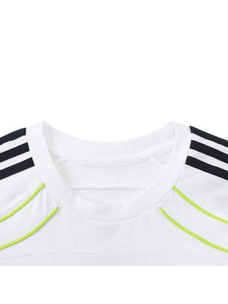 Adidas تيشيرت رجالي كروي الرقبة قصير الأكمام REAL UBP موديل TJF2591 لعام 2025