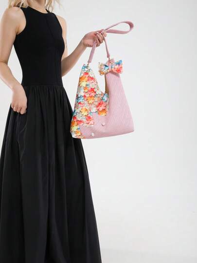 حقيبة كتف صغيرة بتصميم حديث وسعة كبيرة , حقيبة جذابة لتحت الإبط