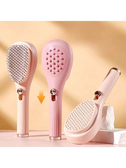 مشط سحري قابل للإطالة، مشط تدليك فروة الرأس، مشط تنظيف شعر مكسور، مضاد للكهرباء الساكنة بدون إتلاف للشعر، فروة رأس متفلطحة، محمول للاستخدام المنزلي