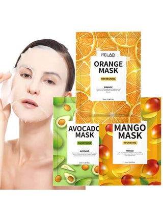 3 عبوات / عبوة واحدة 9 قطعة قناع وجه ثمار مرطب من GZE، قناع ورقي مصنوع من النباتات والثمار مناسب لجميع أنواع البشرة، رعاية يومية مريحة مع الجلسرين والترطيب