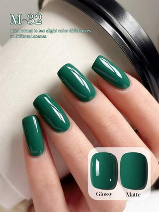 XEIJAYI زجاجة لك من جل طلاء أظافر بلون أخضر الصبار 15 ملل بدون رائحة، يزال بالنقع تحت أشعة UV وليد، درجات خضراء شائعة، هدية مثالية للربيع