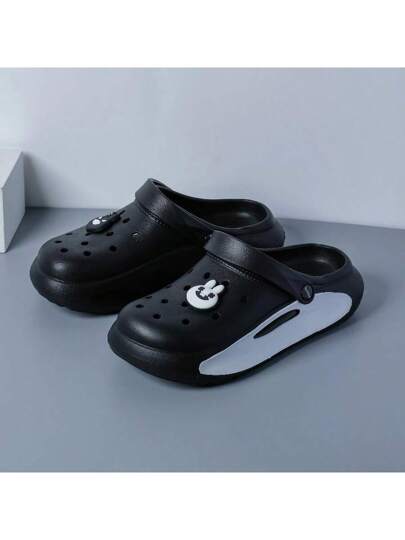 صنادل رجالية مثقبة سهلة الارتداء، ذات كعب سميك، مانعة للانزلاق، مهوَّاة مناسبة للأطباء والطاقم الطبي، أحذية شاطئ/حديقة أنيقة، مناسبة للاستخدام الداخلي والخارجي والحمام، مريحة ومضادة للانزلاق