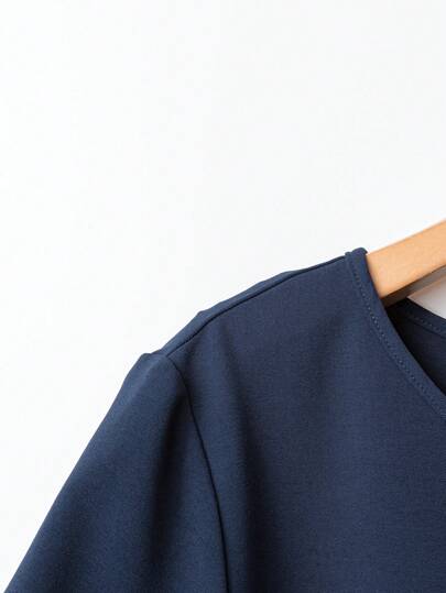 Lacomfia مجموعة من 2 قطعة للنساء، ملابس علوية بياقة مستديرة وأكمام قصيرة بلون أحادي، وبنطال مطبوع بطبعة نباتية للعطلات