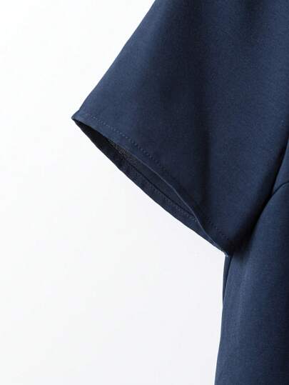 Lacomfia مجموعة من 2 قطعة للنساء، ملابس علوية بياقة مستديرة وأكمام قصيرة بلون أحادي، وبنطال مطبوع بطبعة نباتية للعطلات