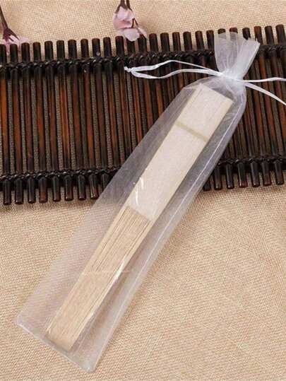 5/10/20/30 قطعة كيس هدايا من الأورجانزا بسحاب لحفظ المروحة اليدوية القابلة للطي ، أكياس التول ، أكياس هدايا مستطيلة ، أكياس تغليف حرفية للحفلات والزفاف وهدايا عيد الميلاد وعيد الميلاد الأول والأكياس الورقية الكرافت والأكياس الصغيرة