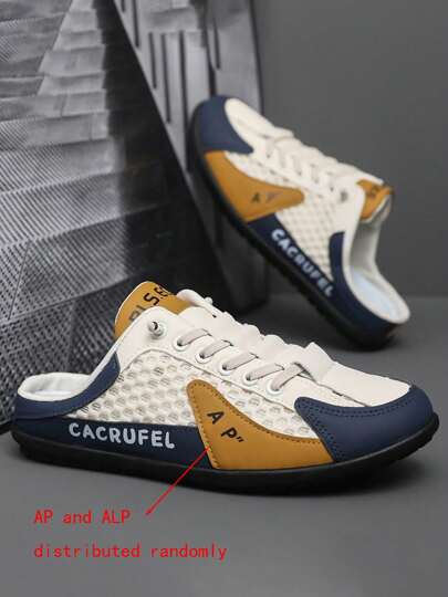 صنادل رياضية خارجية للرجال بموضة، أحذية شبشب أنيقة (تصميم عشوائي لغطاء الحذاء من نوع ALP أو VP ، مع وصف تفصيلي)