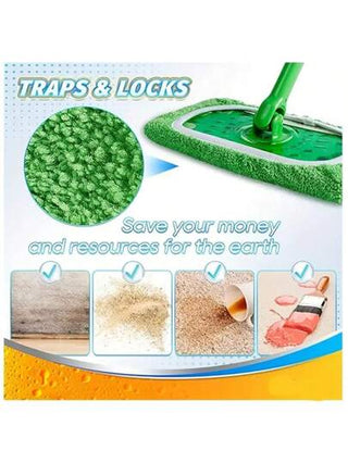 لباد التنظيف من الألياف الدقيقة، قابل لإعادة الاستخدام، مناسب لمكنسة كهربائية روبوتية قياسية، مصنوع من نسيج دقيق المنسوجات، مناسب لأرضيات الغرف والحمام والمطبخ، يمكن استخدامه مبللاً أو جافاً