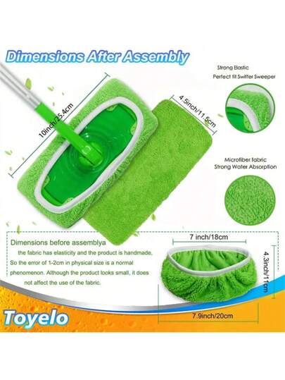 لباد التنظيف من الألياف الدقيقة، قابل لإعادة الاستخدام، مناسب لمكنسة كهربائية روبوتية قياسية، مصنوع من نسيج دقيق المنسوجات، مناسب لأرضيات الغرف والحمام والمطبخ، يمكن استخدامه مبللاً أو جافاً