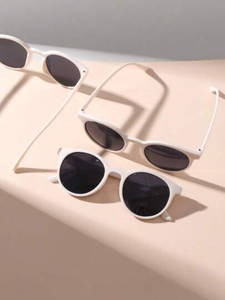 3 حبات نظارات ذات إطار دائري كامل بطراز كوري قديم