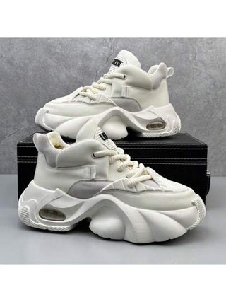 بوت رجالية بكعب عالٍ بيضاء، بوت رياضي سميك مرتفع مهوّى ذو كتلة أنيقة، بوت هوائية مساند، بوت رجالية بنعل هوائي مزود بامتصاص للصدمات بكعب عالٍ بيضاء للأزياء اليومية، بوت رياضية رجالية متعددة الاستخدامات عالية الجودة بنعل هوائي سميك، بوت شعبية رجالية