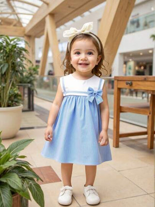 فساتين بيبي Playful Pals فستان ملاءم للبنات الرضع مخطط بطراز البحارة للصيف