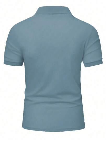 Manfinity LEGND قميص بولو بأكمام قصيرة للرجال ، ملابس صيفية عصرية