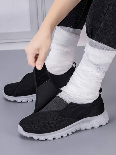 أحذية لأقدام متورمة، أحذية رجالية واسعة، أحذية توّرم القدم مع أربطة قابلة للتعديل لتعافي ما بعد الجراحة، أحذية مريحة واسعة للسير خفيفة الوزن، هدايا للآباء/الأمهات، كبار السن