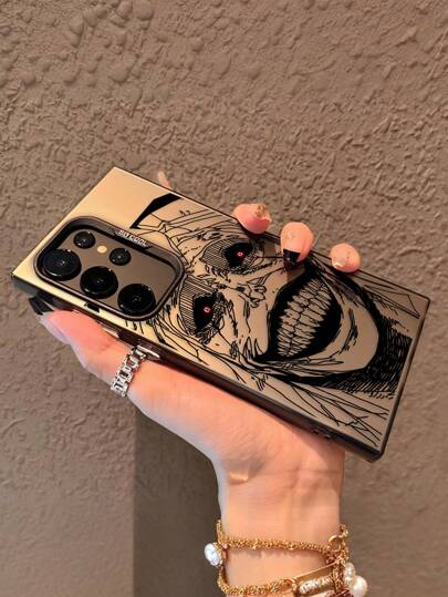 أغطية هواتف متوافقة مع أيفون 16 15 14 13 12 11 برو ماكس X XR XSMAX 8 7 بلس، غطاء خلفي مثلج مقاوم للسقوط بتصميم كرتوني أنمي