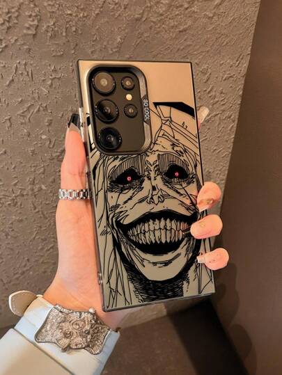 أغطية هواتف متوافقة مع أيفون 16 15 14 13 12 11 برو ماكس X XR XSMAX 8 7 بلس، غطاء خلفي مثلج مقاوم للسقوط بتصميم كرتوني أنمي