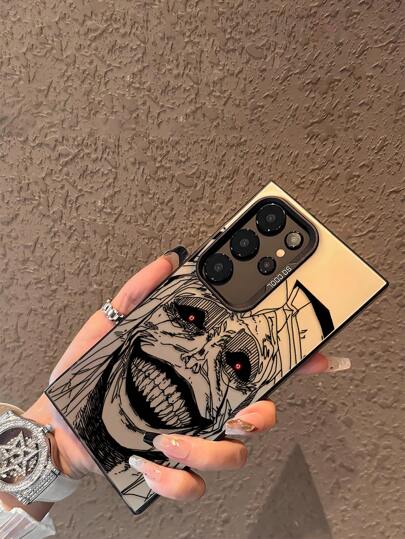 أغطية هواتف متوافقة مع أيفون 16 15 14 13 12 11 برو ماكس X XR XSMAX 8 7 بلس، غطاء خلفي مثلج مقاوم للسقوط بتصميم كرتوني أنمي