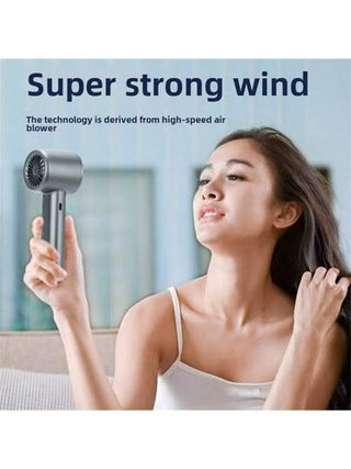 قطعة واحدة مروحة يدوية محمولة فائقة الحمل، تبريد عالي السرعة، 120 مستوى للرياح القوية، مروحة مكتب صغيرة قابلة للشحن عبر USB ذات بطارية طويلة الأمد للتبريد الصيفي، للشاطئ والسفر