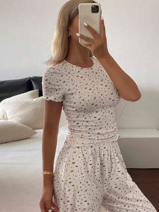 Livesso مجموعة بيجامات صيفية عصرية ومريحة للنساء