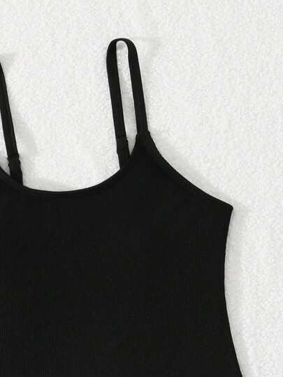 SHEIN بنطال سباحة صلب من قماش ملمس خاص للفئة العمرية ما بين الطفولة والمراهقة