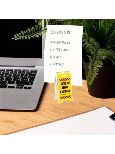 1/3/5 قطعة لافتة مكتبية أكريليكية مضحكة "لا تزعج ، أنا مشغول" - ديكور مكتبي مثير للاهتمام ، هدايا زملاء العمل من الجنسين ، زخرفة متعددة الوظائف للعودة إلى المدرسة