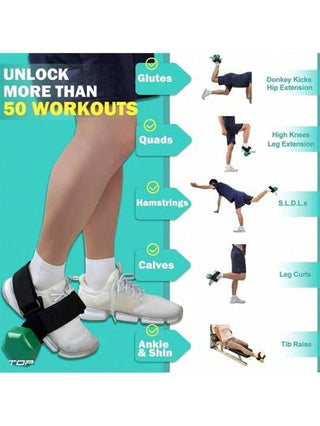1 قطعة ملحق أثقال القدم، حزام مدرب الساق لرفع الأثقال وعلاج شرخ الساق وانحناء الفخذ الخلفية، ملحقات لممارسة اللياقة البدنية المنزلية