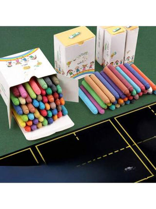 أدوات مكتبية ومدرسية 4 قطع/6 قطع/12 قطعة من الطباشير القابل للمسح والذي يذوب في الماء: ألوان زاهية وخالي من الغبار للاستخدام السهل من قبل المعلمين وفناني الجرافيتي، مستلزمات مدرسية، عودة إلى المدرسة
