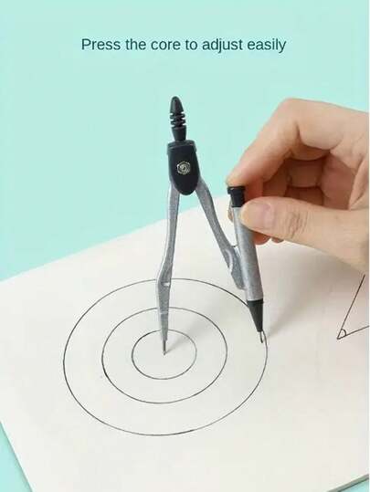 أدوات مكتبية ومدرسية 8 قطع مجموعة أدوات رسم شفافة من البلاستيك تتضمن: بوصلة، مسطرة، منقلة، مثلث، ومبراة. أدوات مفيدة للمدرسة والمشاريع الفنية، لوازم مدرسية، العودة للمدرسة