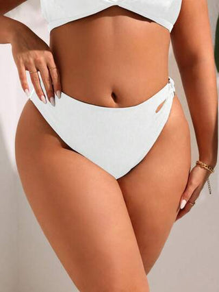 SHEIN Swim Curve ملابس السباحة السفلية الأنيقة والجذابة للمرأة ذات الحجم الكبير