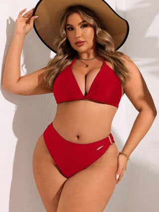 Swim Lushoire ملابس سباحة سفلية حريمي عشوائية أنيقة للمقاسات الكبيرة