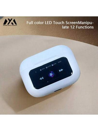 MEIYIXING سماعات رأس لاسلكية MEIYIXING A9 برو، بلوتوث 5.4، شاشة LED، سماعات ألعاب، سماعات رياضية، صوت عالي الجودة، سماعات أذن منخفضة التأخير، بميكروفون عالي الدقة مدمج، مقاوم للماء، بطارية طويلة الأمد، سعة بطارية 180 ملي أمبير
