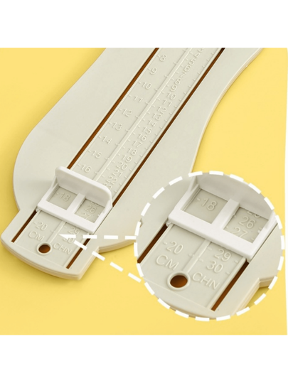 جهاز قياس قدم الطفل أداة لقياس حجم أحذية الأطفال، مقياس لقياس طول القدم للحصول على قياس دقيق لأحذية الأطفال، جهاز قياس القدم لشراء أحذية الأطفال عبر الإنترنت