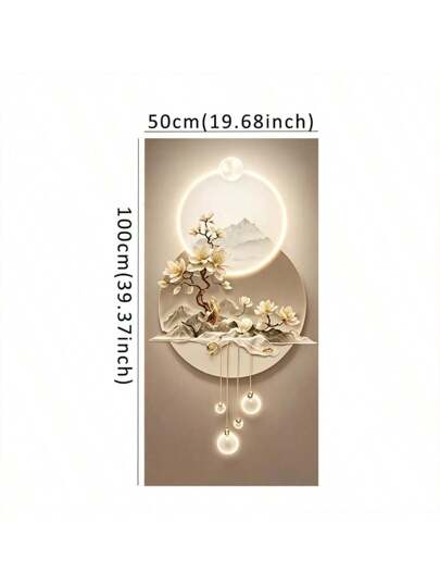 1 قطعة لوحة جدارية فنية حديثة من نوع الديكور الفني ذات طباعة على كانفاس بدون إطار للمناظر الطبيعية والزهور والجبال، لتعليقها داخل أو خارج المنزل ديكور عصري لغرفة المعيشة والنوم والمكتب المنزلي والمطبخ والمطاعم مناسبة لموسمي الربيع والشتاء بقياس 50...