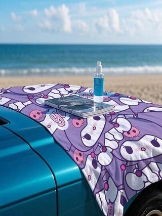 Sanrio قطعة واحدة منشفة شاطئ مخصصة بموضوع كوروني سانريو ، منتج مرخص رسميًا ، يمكن تخصيص الاسم ، مصنوعة من ألياف فائقة النعومة ، سريعة الجفاف ، امتصاصية عالية ، ناعمة ، بطراز حديث ، مناسبة للحمام ، حمام السباحة ، الشاطئ ، الاستخدام المنزلي ، ديكور الحمام ،