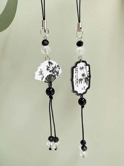 قطعة واحدة أسلوب صيني "فنغ شوي الحظ" زخرفة معلقة، قلادة للمفاتيح وسلسلة الهاتف والحقيبة الظهرية، مناسبة للهدايا، أغطية الهواتف، إكسسوارات الحقائب