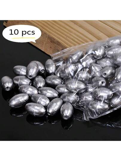 10/30/50حبة مثقّلات شكل زيتون فارغة، وزن 2 جرام من سبيكة الحديد مع أخاديد لصيد السمك على المسافات الطويلة وإلقاء الهوك المفجر، بدون أو حجر ماغنيسيوم