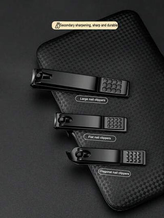 طقم قصارة الأظافر عالية الدقة، مقصات أظافر من الفولاذ المقاوم للصدأ، طقم مانيكير بمنشار أظافر وقاطع أظافر، مع علبة محمولة أنيقة لتقليم الأظافر اليدوية والقدمية