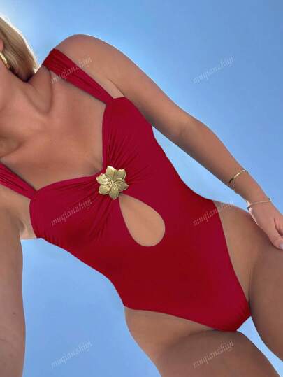 مايوه حريمي قطعة واحدة بذلة سباحة قطعة واحدة عصرية للنساء، مناسبة لفصل الصيف