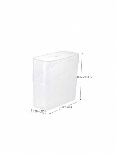 SHEIN (1 قطعة) صندوق تخزين شبشب الجبن، صندوق حفظ طازج لشبشب الجبن، تخزين أكياس القهوة والشاي وصلصة الكاتشب، صندوق تغليف وتخزين على المكتب