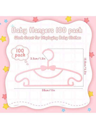 30 قطعة مشابك معلقة بشكل فراشة من البلاستيك لأغراض تنظيم ملابس الأطفال والرضع ،مانعة للانزلاق ، رفوف ملابس خفيفة الوزن للأطفال والرضع