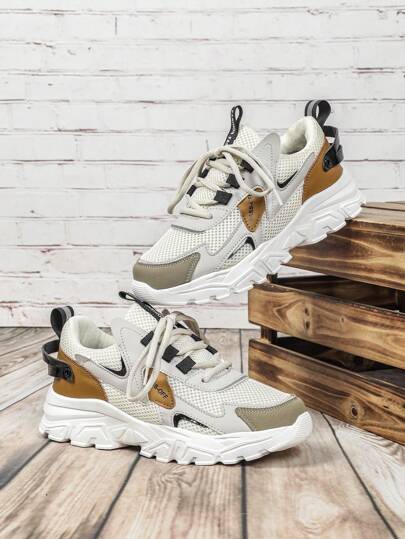 حذاء رياضي رجالي موضة ربيع 2025 ، أحذية رياضية كاجوال وثقيلة ، حذاء شبابي متعدد الاستخدامات بطراز Ins