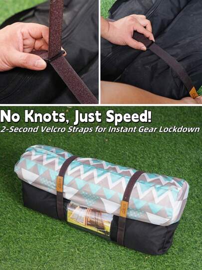 قطعتان من أربطة الخيم السحرية المقواة الواسعة للاستخدام في الهواء الطلق، حبال تخزين مظلة الخيمة، أربطة ربط معدات الأمتعة مقاومة للرياح، حبال ربط للتخييم والتنزه والسفر المحمولة