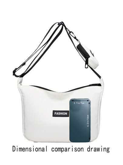 حقيبة جانبية رجالية أنيقة وأصلية، حقيبة متعددة الاستخدامات، طراز جديد على وِفق الموضة، كاجوال واسعة السعة، حقيبة كتف