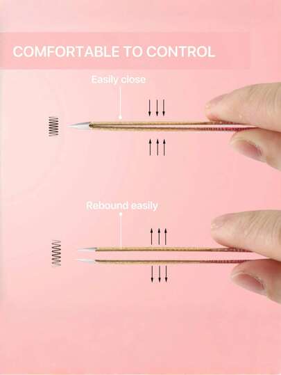 5 قطع مجموعة ملقاط تمديد الرموش الدقيقة، مجموعة ملقاط الرموش- أدوات تطبيق وإزالة الرموش المحترفة من الفولاذ المقاوم للصدأ بطلاء التيتانيوم، إكسسوارات تجميل DIY للرموش المثالية، لتعزيز الحجم والطول، تتضمن حقيبة حمل، لا تحتاج إلى بطاريات، هدايا...