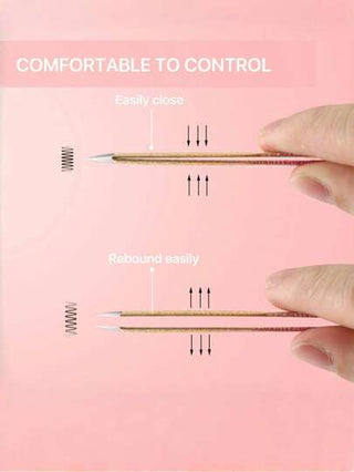 5 قطع مجموعة ملقاط تمديد الرموش الدقيقة، مجموعة ملقاط الرموش- أدوات تطبيق وإزالة الرموش المحترفة من الفولاذ المقاوم للصدأ بطلاء التيتانيوم، إكسسوارات تجميل DIY للرموش المثالية، لتعزيز الحجم والطول، تتضمن حقيبة حمل، لا تحتاج إلى بطاريات، هدايا...