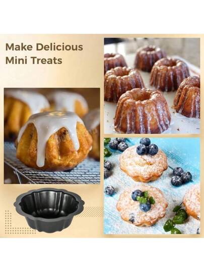 قالب كعكة اليقطين الصغير مقاس 4 بوصات ، قوالب خبز غير لاصقة بشكل قلب ودائري أدوات صغيرة