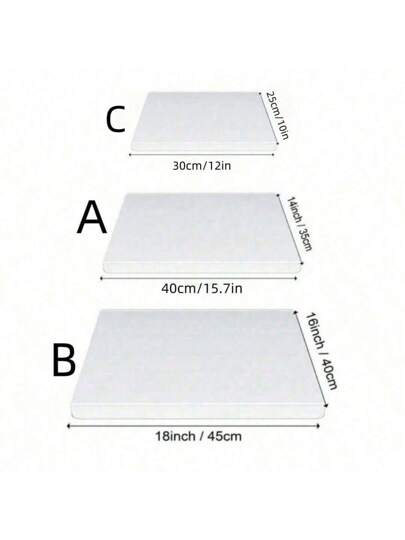 لوح تقطيع، من البلاستيك الشفاف المقاوم للانزلاق لاستخدامه في المطبخ والمنزل وغرفة الطعام لتقطيع الفواكه والخضروات ، أداة مطبخية ، ضروريات الشقة والمدينة الجامعية، اكسسوارات المطبخ